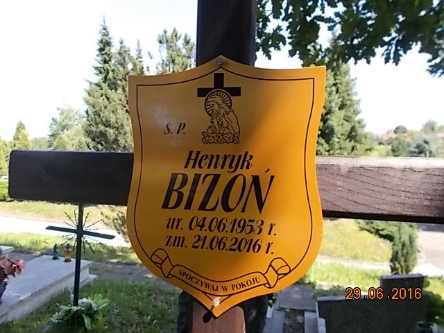 Henryk BIZOŃ 1953 Bielsko-Biała - Grobonet - Wyszukiwarka osób pochowanych
