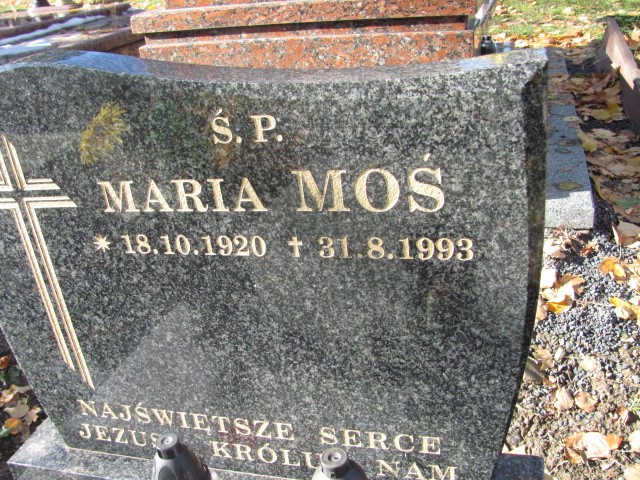 Maria MOŚ 1920 Bielsko-Biała - Grobonet - Wyszukiwarka osób pochowanych