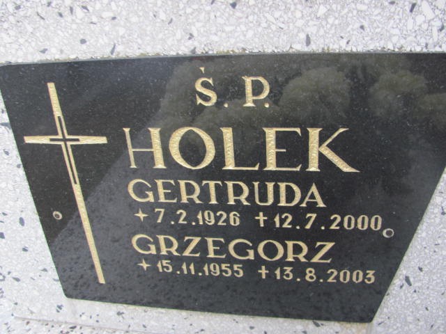 Gertruda HOLEK 1926 Bielsko-Biała - Grobonet - Wyszukiwarka osób pochowanych