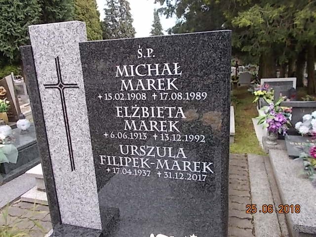 Urszula FILIPEK-MAREK 1937 Bielsko-Biała - Grobonet - Wyszukiwarka osób pochowanych