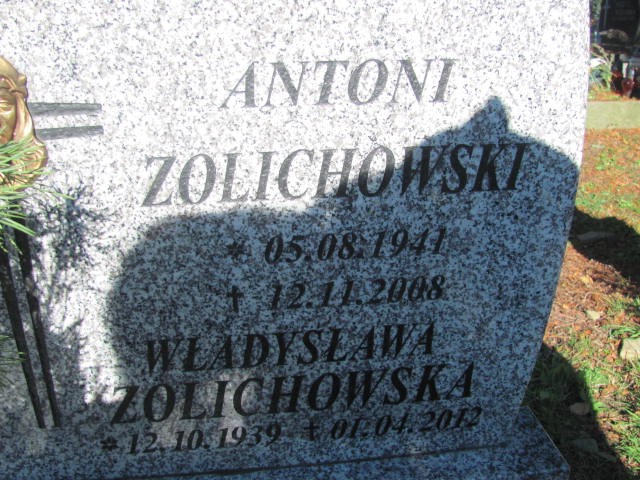 Władysława ZOLICHOWSKA 1939 Bielsko-Biała - Grobonet - Wyszukiwarka osób pochowanych