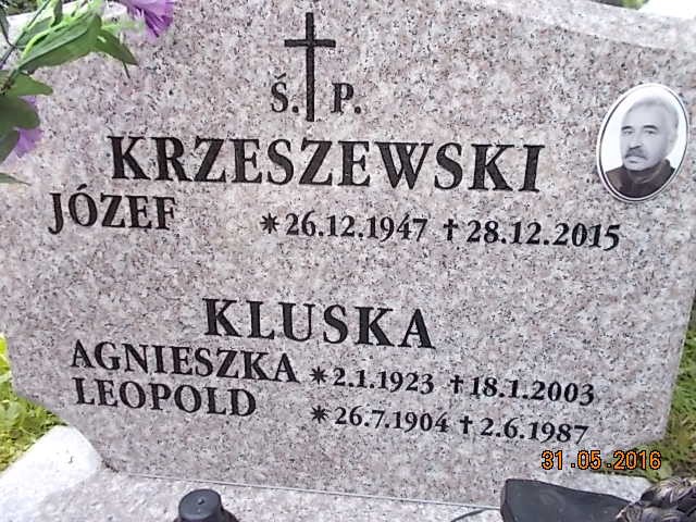 Józef KRZESZEWSKI 1947 Bielsko-Biała - Grobonet - Wyszukiwarka osób pochowanych