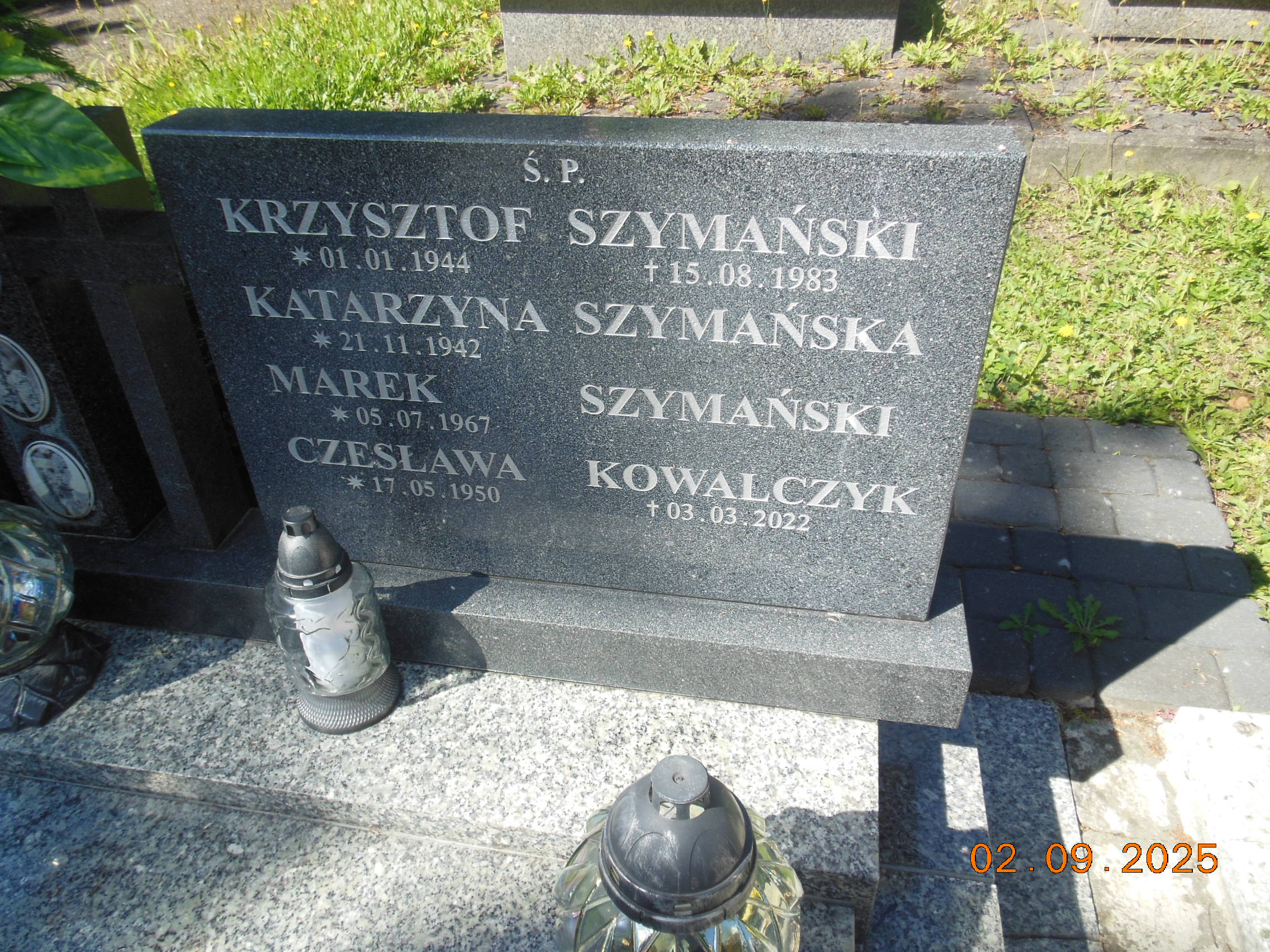 Grób CZESŁAWA KOWALCZYK