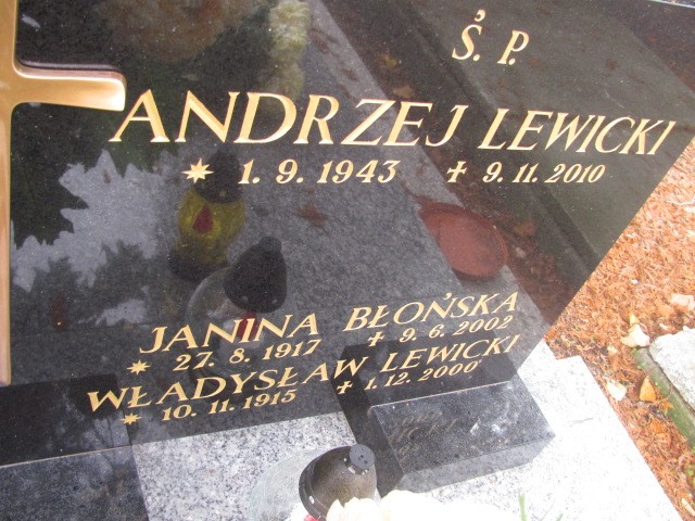 Janina BŁOŃSKA 1917 Bielsko-Biała - Grobonet - Wyszukiwarka osób pochowanych