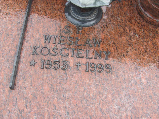 Wiesław KOŚCIELNY 1953 Bielsko-Biała - Grobonet - Wyszukiwarka osób pochowanych