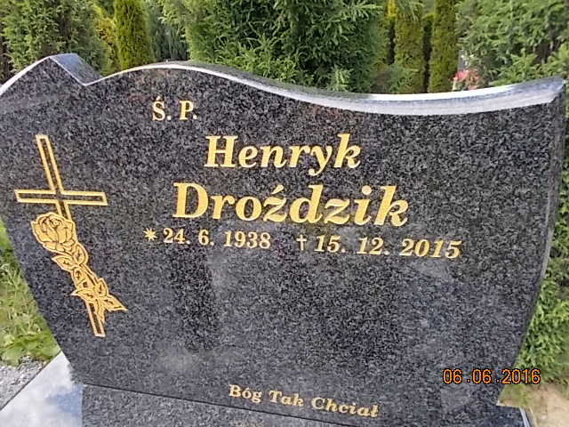 Henryk DROŹDZIK 1938 Bielsko-Biała - Grobonet - Wyszukiwarka osób pochowanych