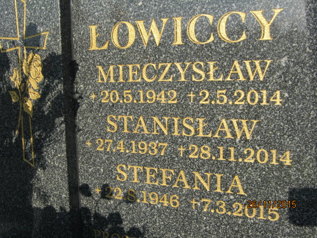 Stanisław ŁOWICKI 1937 Bielsko-Biała - Grobonet - Wyszukiwarka osób pochowanych