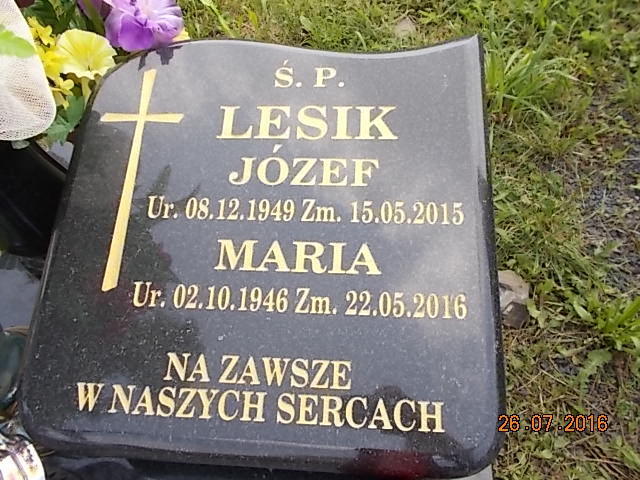 Maria LESIK 1946 Bielsko-Biała - Grobonet - Wyszukiwarka osób pochowanych