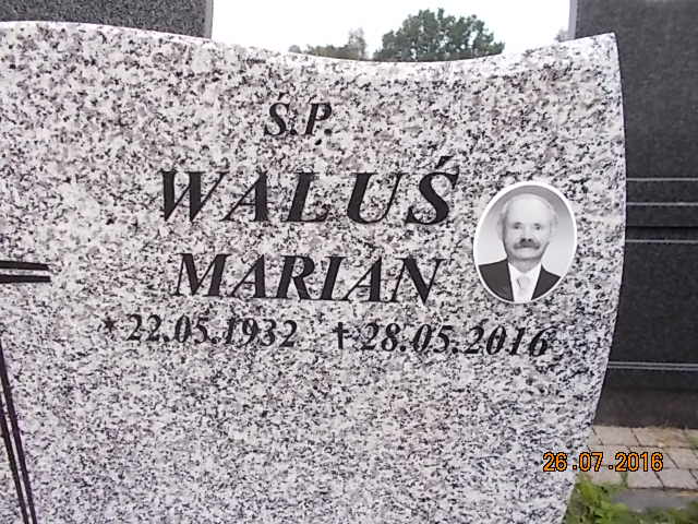 Marian WALUŚ 1932 Bielsko-Biała - Grobonet - Wyszukiwarka osób pochowanych