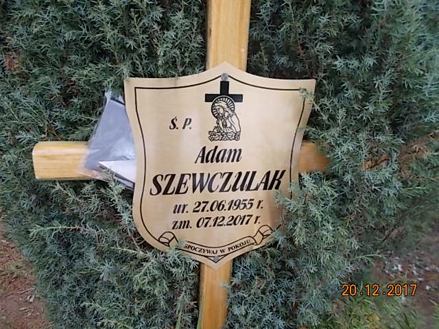 Adam SZEWCZULAK 1955 Bielsko-Biała - Grobonet - Wyszukiwarka osób pochowanych
