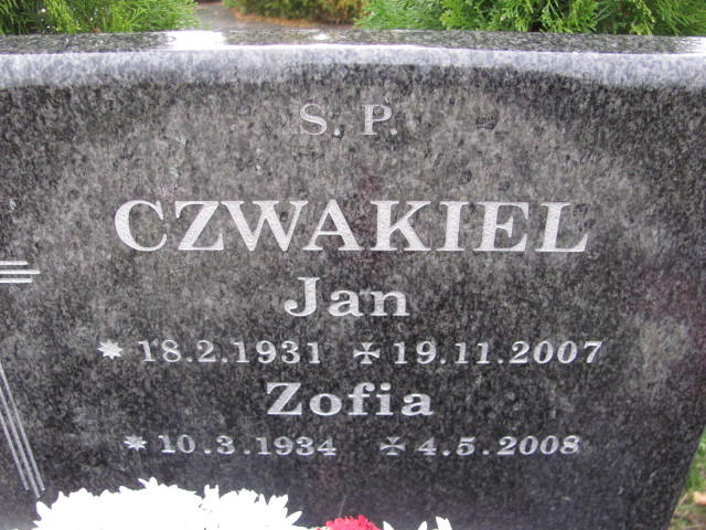 Zofia Czwakiel 1934 Bielsko-Biała - Grobonet - Wyszukiwarka osób pochowanych