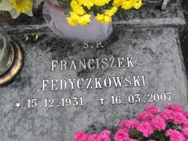 Franciszek FEDYCZKOWSKI 1931 Bielsko-Biała - Grobonet - Wyszukiwarka osób pochowanych