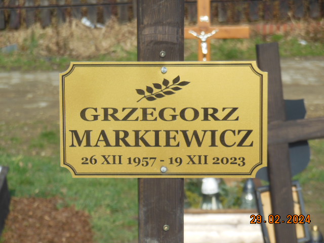 Grzegorz MARKIEWICZ 1957 Bielsko-Biała - Grobonet - Wyszukiwarka osób pochowanych