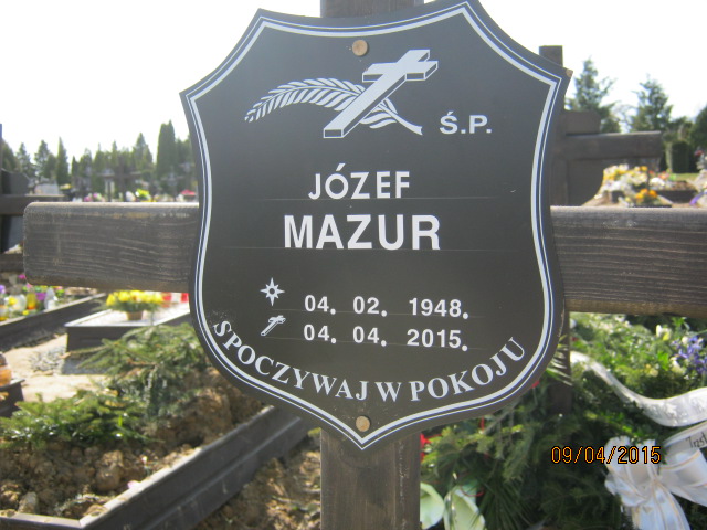 Józef MAZUR 1948 Bielsko-Biała - Grobonet - Wyszukiwarka osób pochowanych