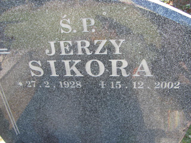 Jerzy SIKORA 1928 Bielsko-Biała - Grobonet - Wyszukiwarka osób pochowanych