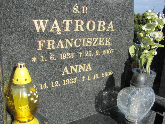 Anna WĄTROBA 1933 Bielsko-Biała - Grobonet - Wyszukiwarka osób pochowanych