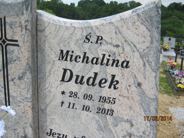 Michalina DUDEK 1955 Bielsko-Biała - Grobonet - Wyszukiwarka osób pochowanych