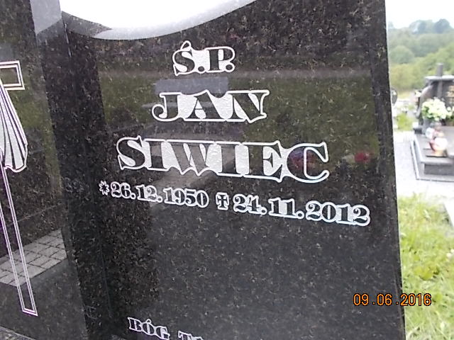 Jan SIWIEC 1950 Bielsko-Biała - Grobonet - Wyszukiwarka osób pochowanych