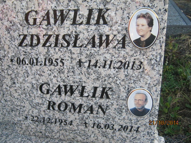 Roman GAWLIK 1954 Bielsko-Biała - Grobonet - Wyszukiwarka osób pochowanych