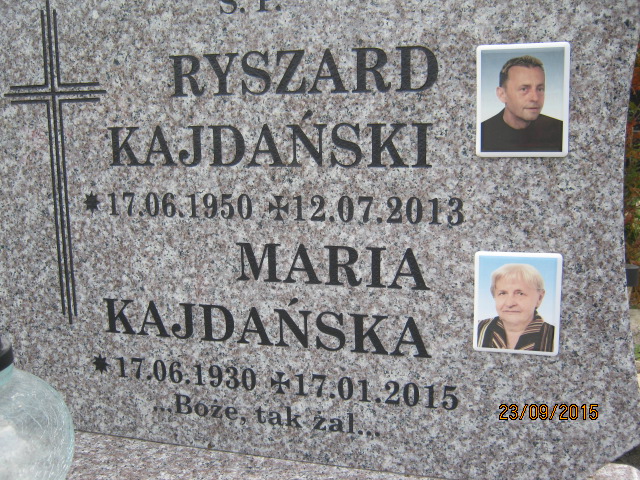 Ryszard KAJDAŃSKI 1950 Bielsko-Biała - Grobonet - Wyszukiwarka osób pochowanych
