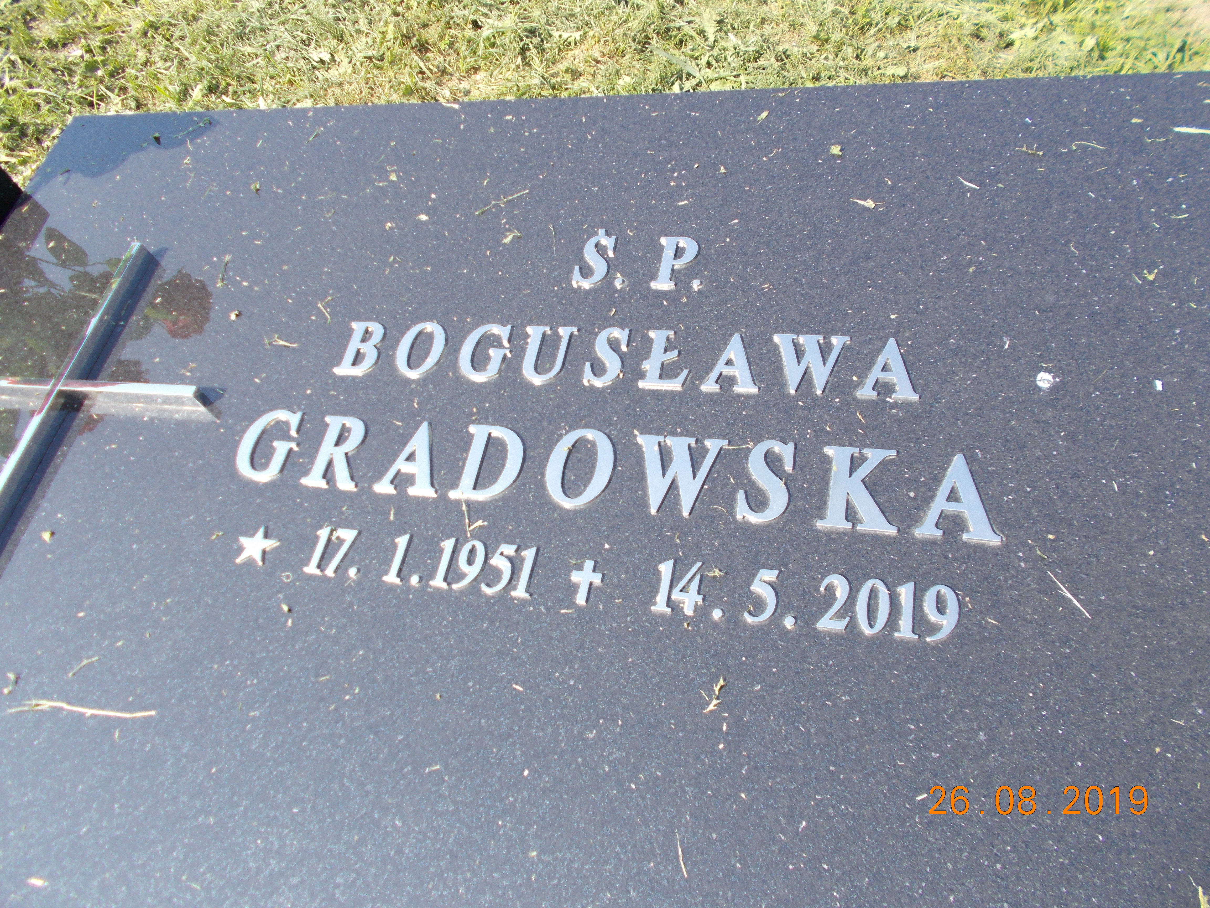 Bogusława GRADOWSKA 1951 Bielsko-Biała - Grobonet - Wyszukiwarka osób pochowanych