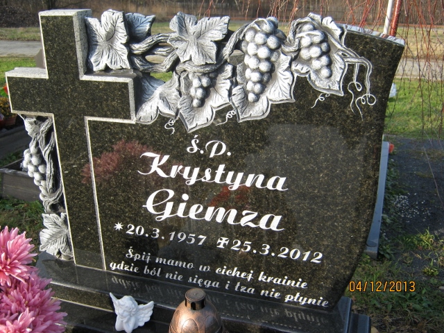 Krystyna GIEMZA 1957 Bielsko-Biała - Grobonet - Wyszukiwarka osób pochowanych