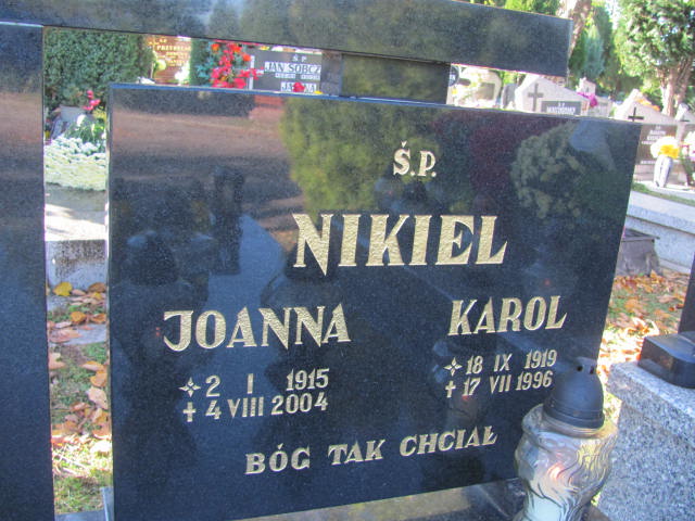 Joanna NIKIEL 1915 Bielsko-Biała - Grobonet - Wyszukiwarka osób pochowanych
