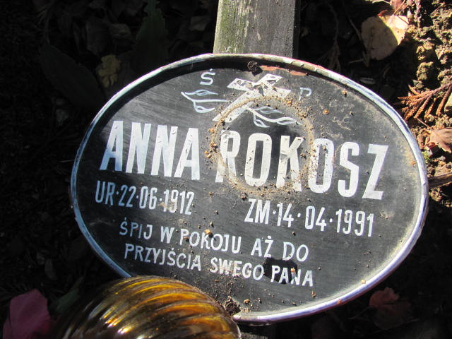 Anna ROKOSZ 1912 Bielsko-Biała - Grobonet - Wyszukiwarka osób pochowanych