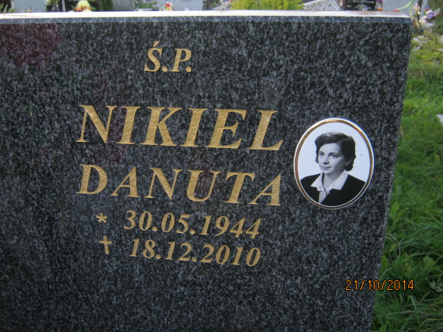 Danuta NIKIEL 1944 Bielsko-Biała - Grobonet - Wyszukiwarka osób pochowanych