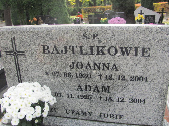 Adam BAJTLIK 1925 Bielsko-Biała - Grobonet - Wyszukiwarka osób pochowanych