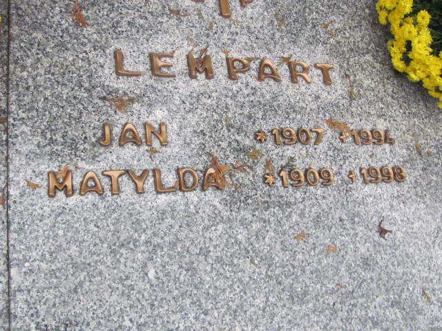 Matylda LEMPART 1909 Bielsko-Biała - Grobonet - Wyszukiwarka osób pochowanych