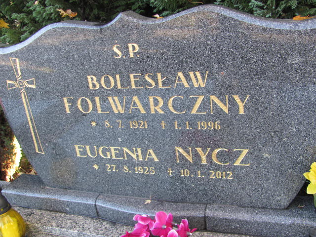 Bolesław FOLWARCZNY 1921 Bielsko-Biała - Grobonet - Wyszukiwarka osób pochowanych
