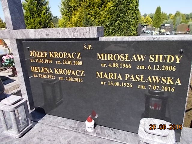 Helena KROPACZ 1922 Bielsko-Biała - Grobonet - Wyszukiwarka osób pochowanych