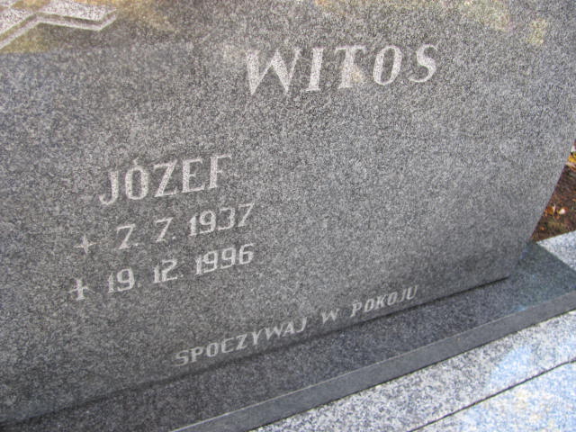 Józef WITOS 1937 Bielsko-Biała - Grobonet - Wyszukiwarka osób pochowanych