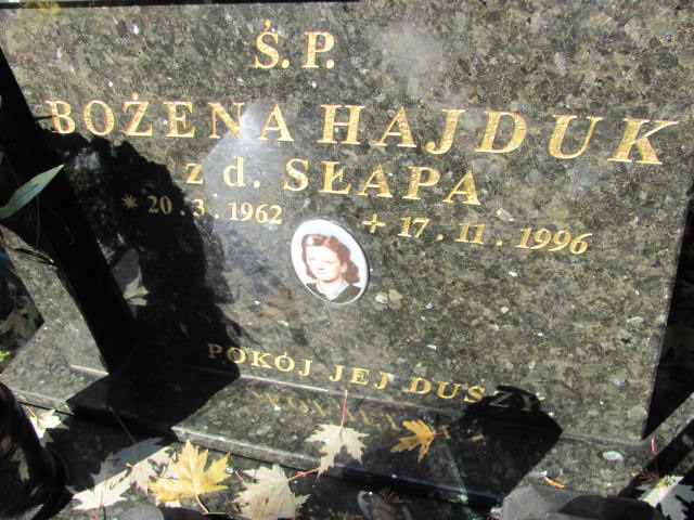 Bożena HAJDUK 1962 Bielsko-Biała - Grobonet - Wyszukiwarka osób pochowanych