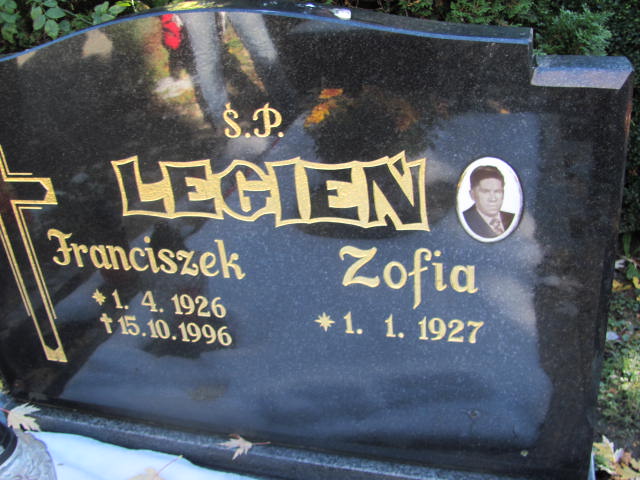 Franciszek LEGIEŃ 1926 Bielsko-Biała - Grobonet - Wyszukiwarka osób pochowanych