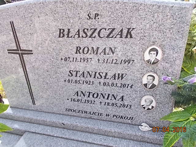 Roman BŁASZCZAK 1957 Bielsko-Biała - Grobonet - Wyszukiwarka osób pochowanych