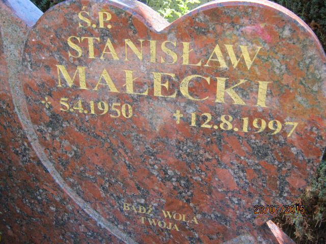 Stanisław MAŁECKI 1950 Bielsko-Biała - Grobonet - Wyszukiwarka osób pochowanych
