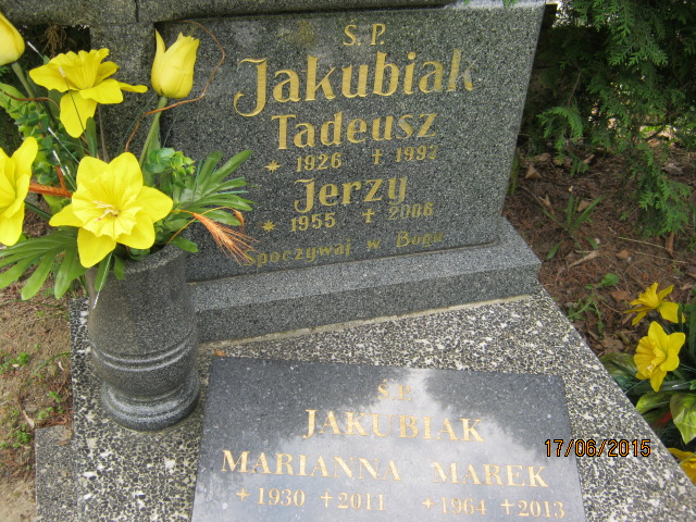Marek JAKUBIAK 1964 Bielsko-Biała - Grobonet - Wyszukiwarka osób pochowanych