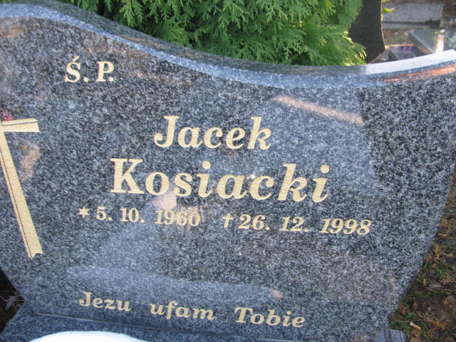 Jacek KOSIACKI 1960 Bielsko-Biała - Grobonet - Wyszukiwarka osób pochowanych