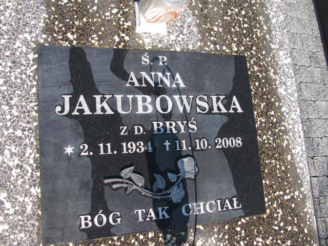 Anna Jakubowska 1934 Bielsko-Biała - Grobonet - Wyszukiwarka osób pochowanych