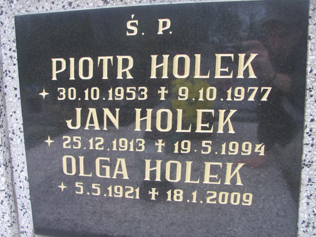 Olga HOLEK 1921 Bielsko-Biała - Grobonet - Wyszukiwarka osób pochowanych