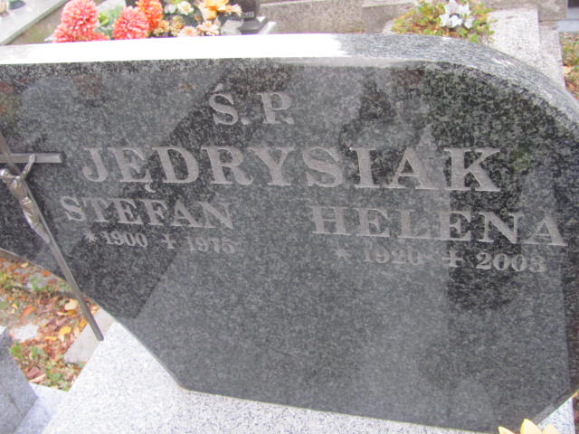 Stefan JĘDRYSIAK 1900 Bielsko-Biała - Grobonet - Wyszukiwarka osób pochowanych