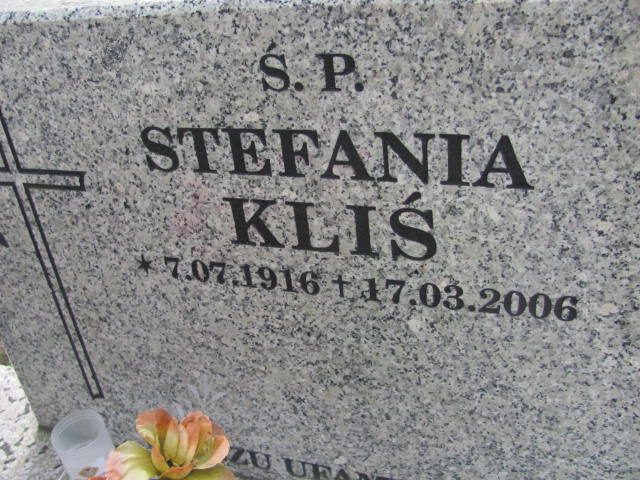 Stefania KLIŚ 1916 Bielsko-Biała - Grobonet - Wyszukiwarka osób pochowanych