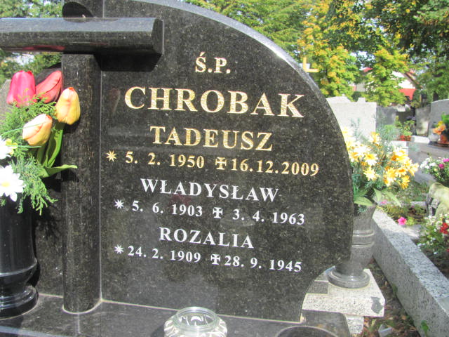 Władysław CHROBAK 1903 Bielsko-Biała - Grobonet - Wyszukiwarka osób pochowanych