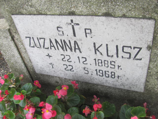 Zuzanna KLISZ 1885 Bielsko-Biała - Grobonet - Wyszukiwarka osób pochowanych