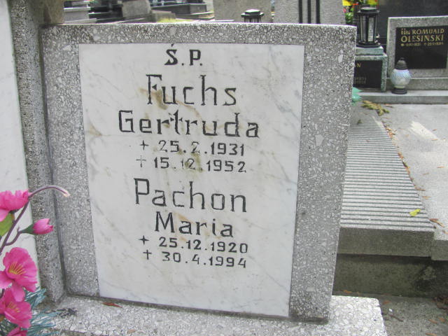 Gertruda FUCHS 1931 Bielsko-Biała - Grobonet - Wyszukiwarka osób pochowanych