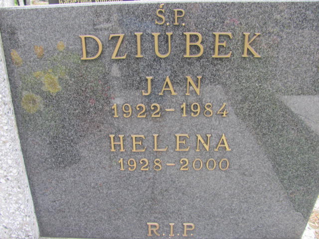 Jan DZIUBEK 1922 Bielsko-Biała - Grobonet - Wyszukiwarka osób pochowanych