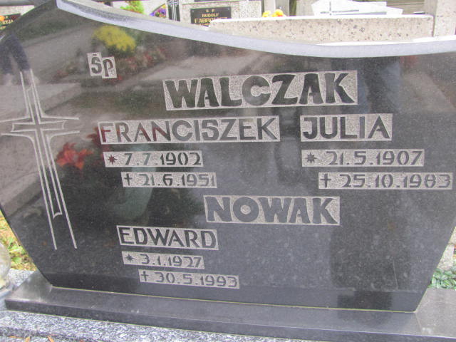 Franciszek WALCZAK 1902 Bielsko-Biała - Grobonet - Wyszukiwarka osób pochowanych