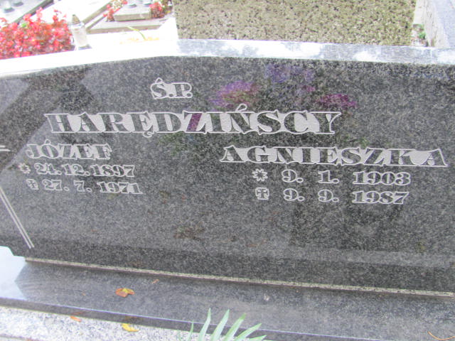 Józef HARĘDZIŃSKI 1897 Bielsko-Biała - Grobonet - Wyszukiwarka osób pochowanych